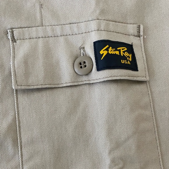 STAN RAY Natural Military Chore jacket Khaki Sz XL - Picture 7 of 17